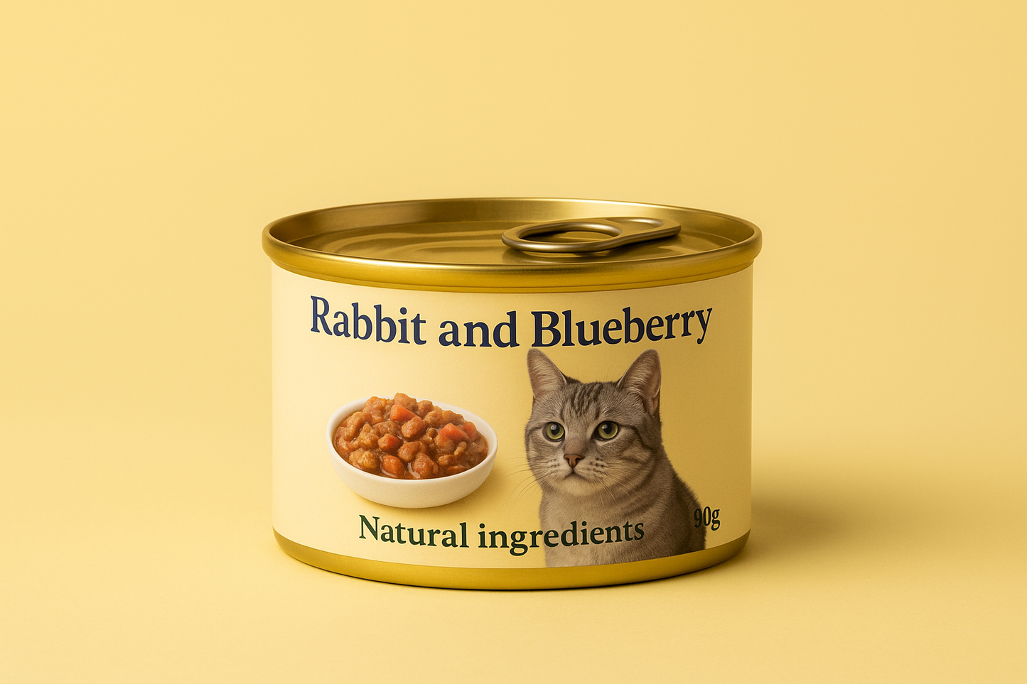 Rabbit and blueberry senior cat wet food - pack of 6