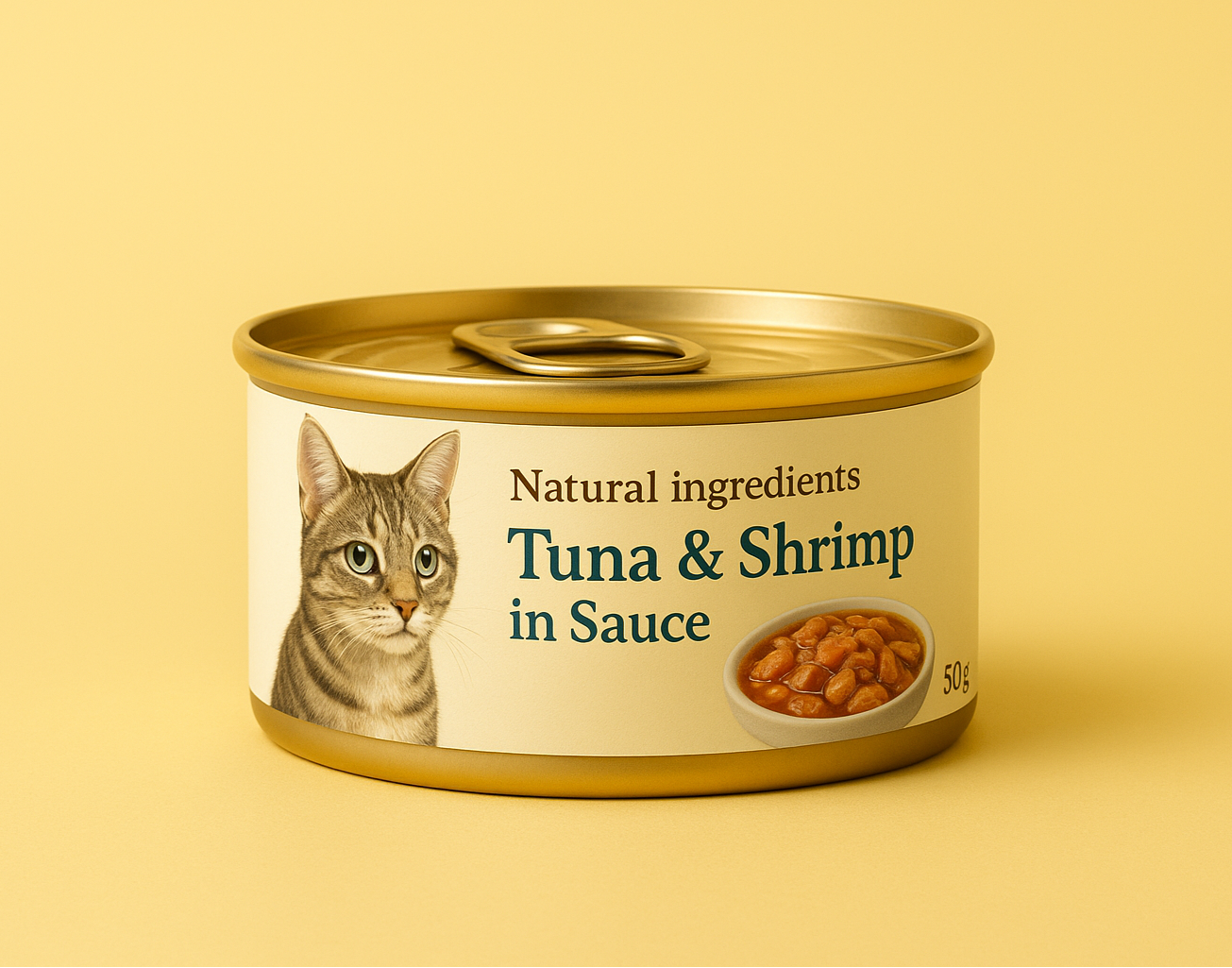 Shrimp and tuna in sauce cat food - pack of 3